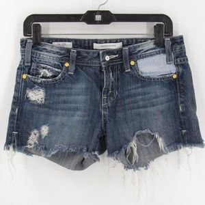 Vigoss Studio The Ritz Distressed Jean Shorts 3/4 27